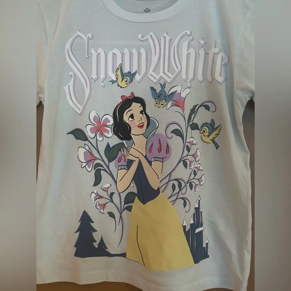 Disney Snow White Kids T-Shirt - White XS 4-5 - Picture 3 of 5